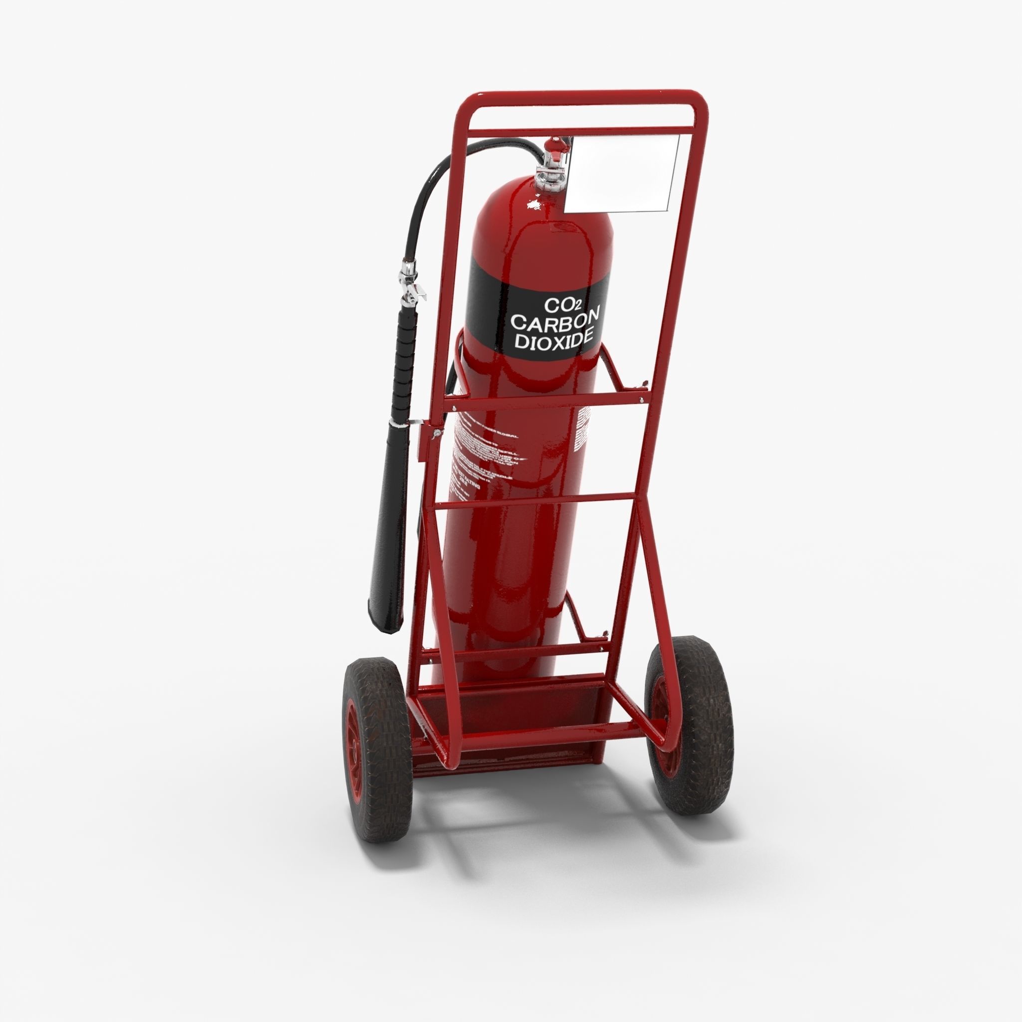 Fire extinguisher Low-poly 3D model_5