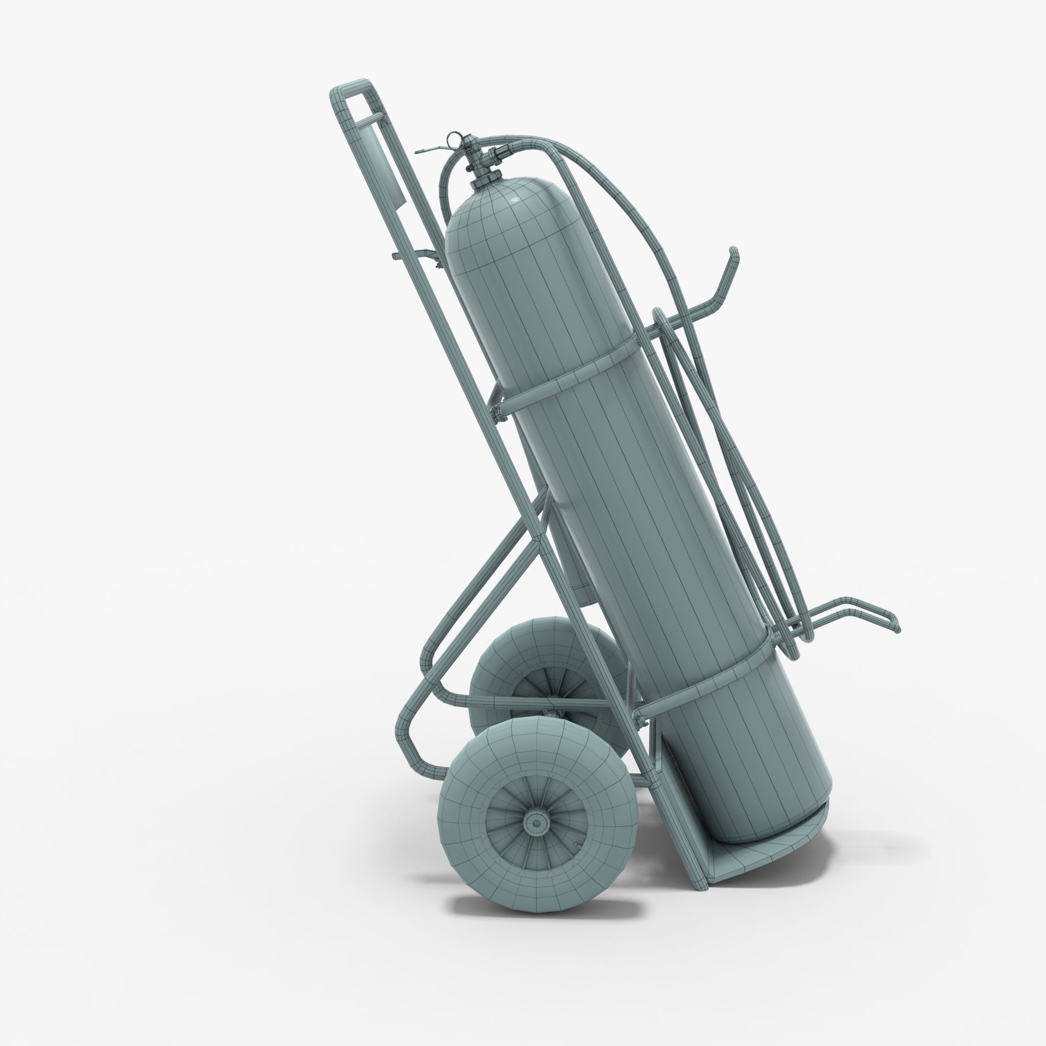 Fire extinguisher Low-poly 3D model_15