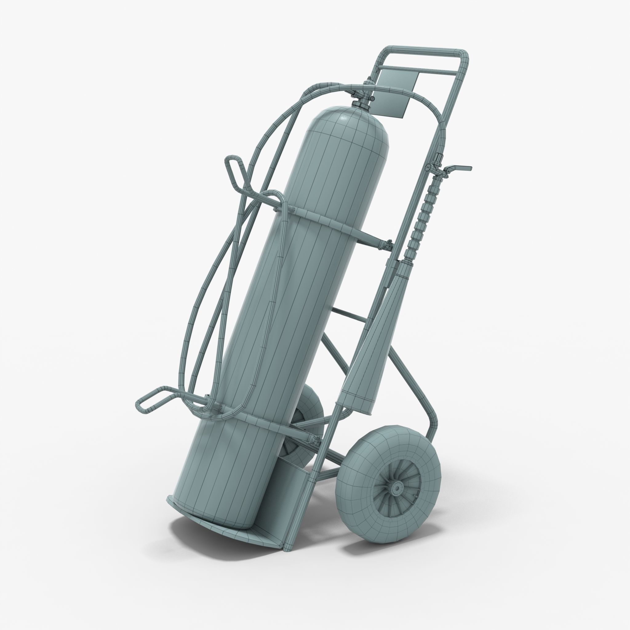 Fire extinguisher Low-poly 3D model_19