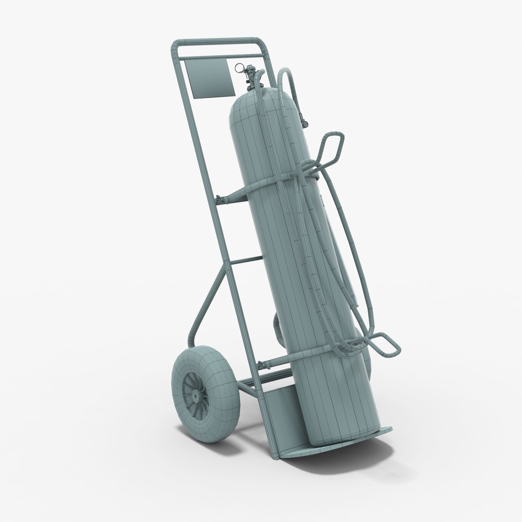 Fire extinguisher Low-poly 3D model_13