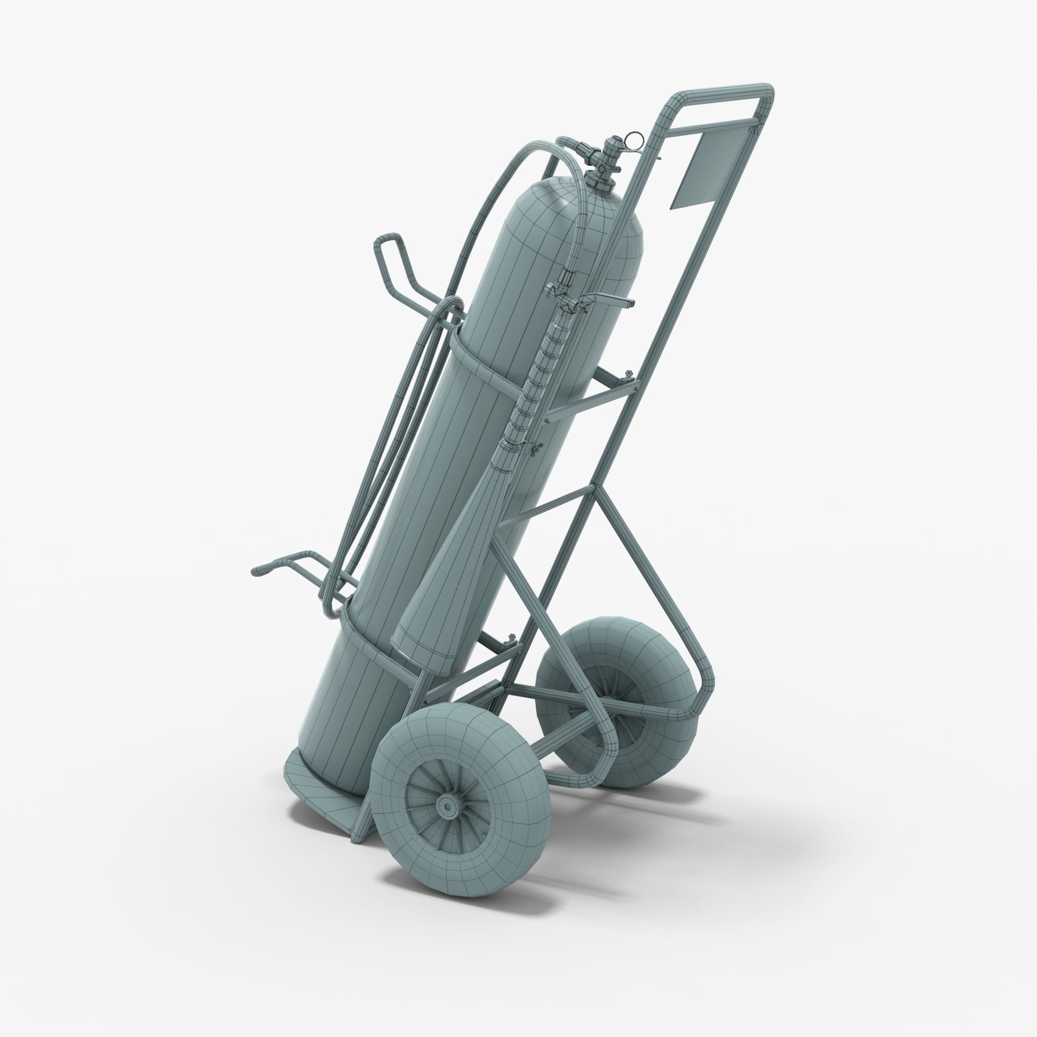 Fire extinguisher Low-poly 3D model_17