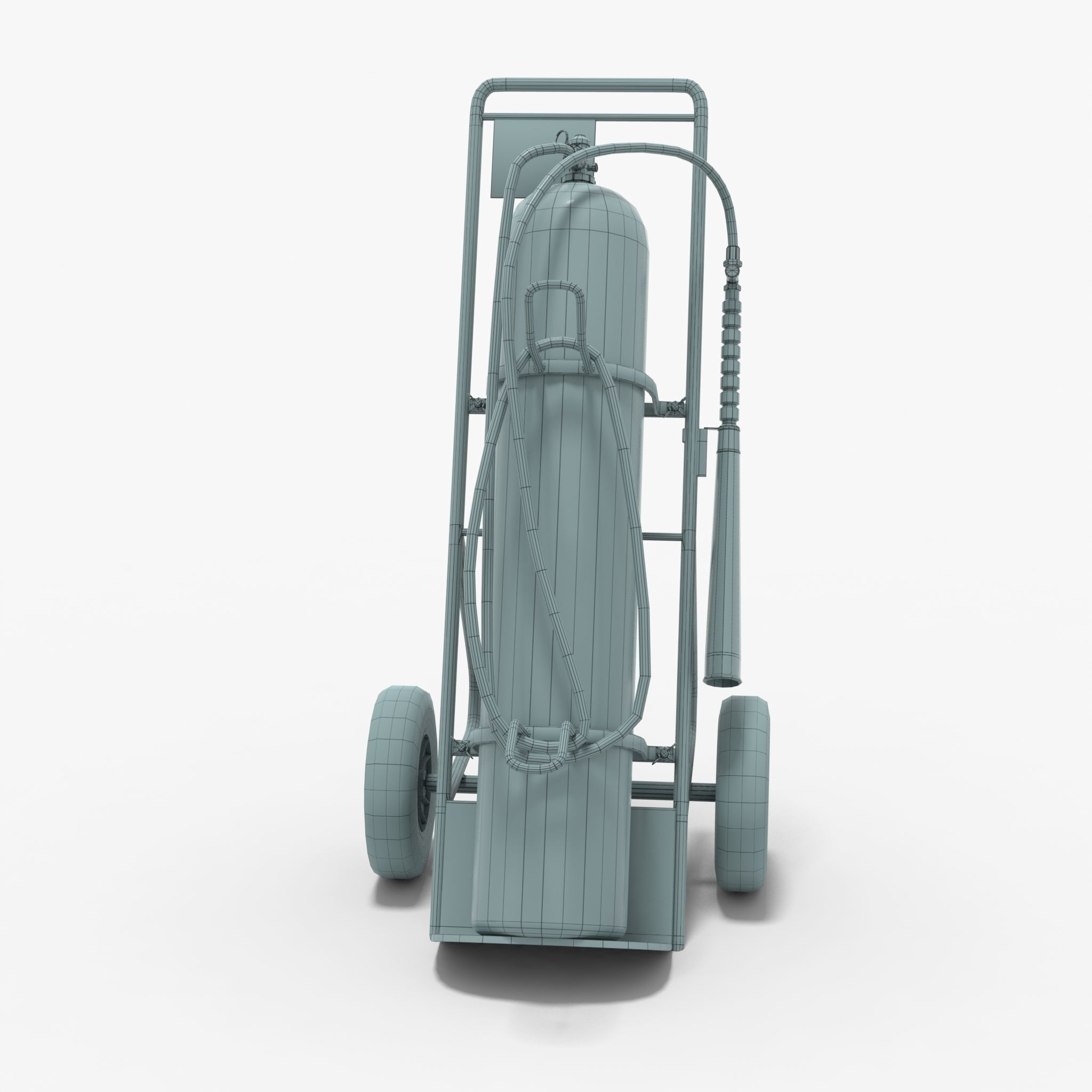Fire extinguisher Low-poly 3D model_12