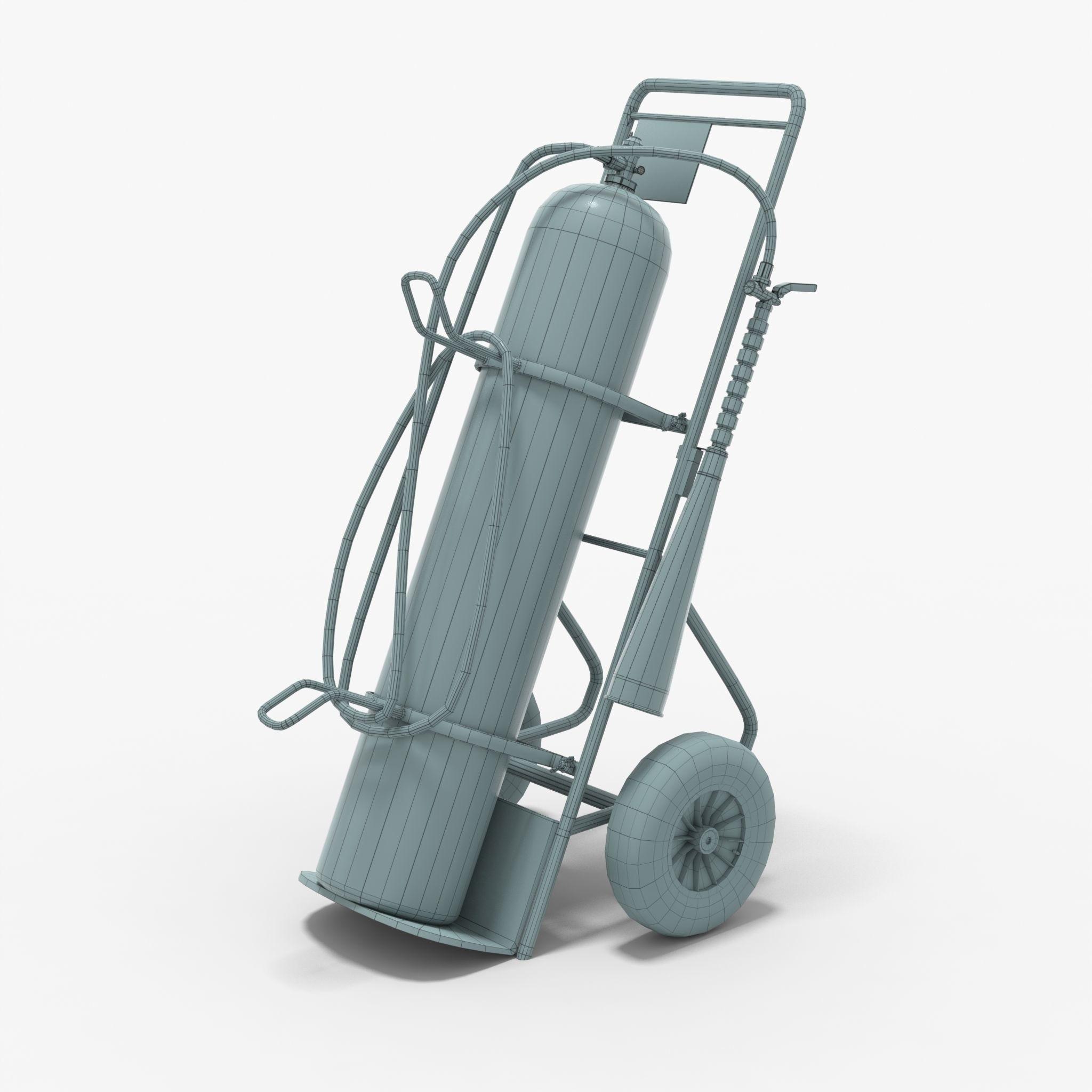 Fire extinguisher Low-poly 3D model_10