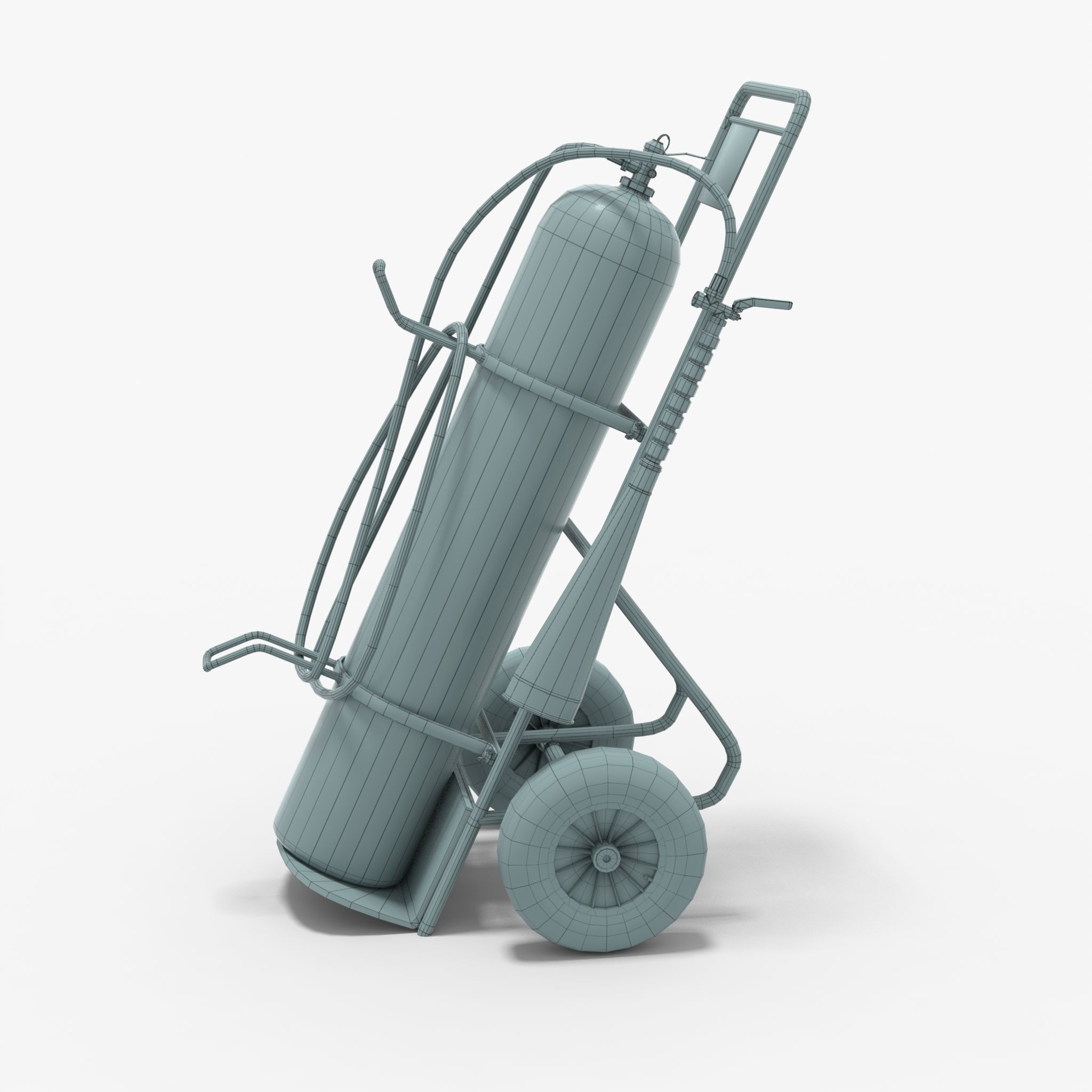 Fire extinguisher Low-poly 3D model_18