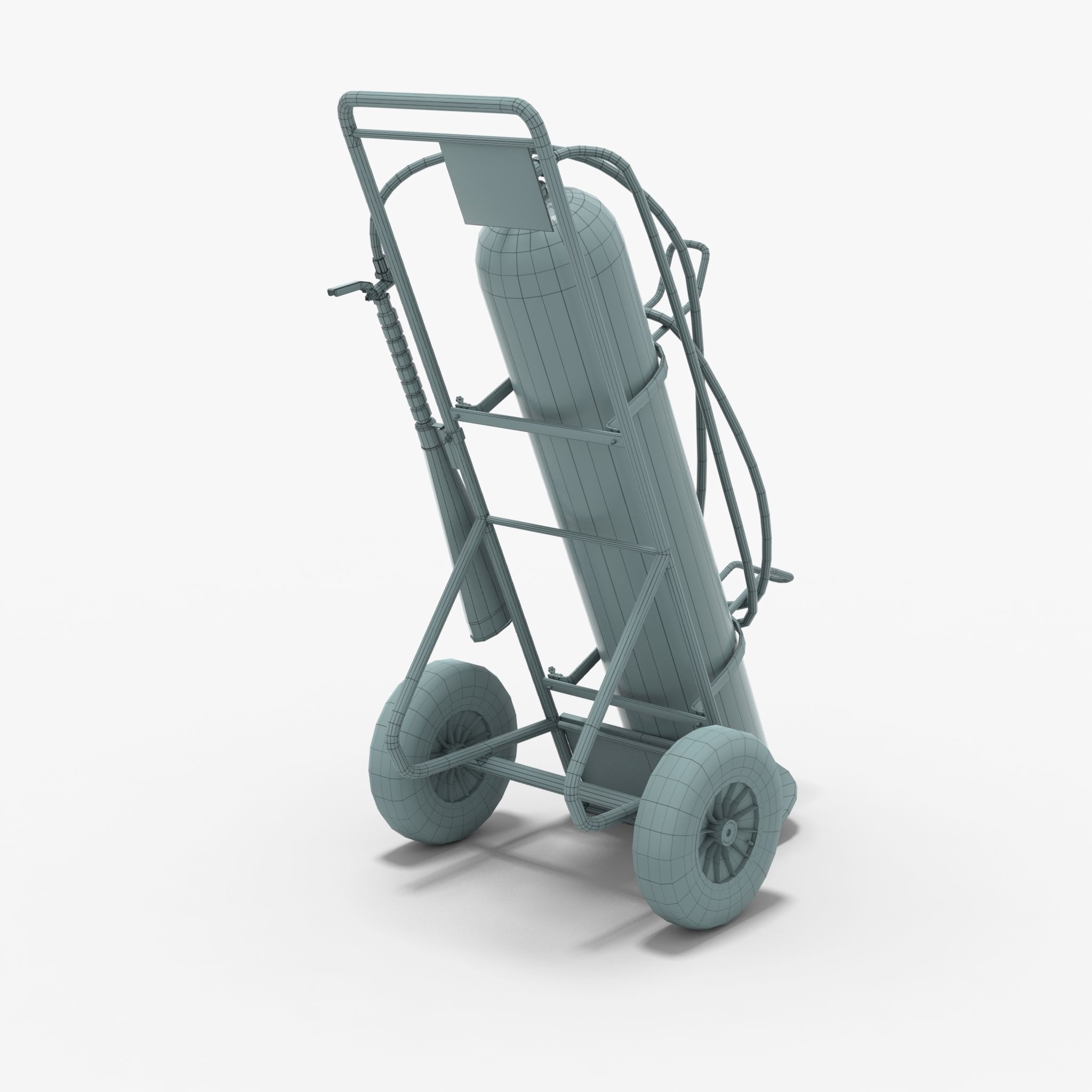 Fire extinguisher Low-poly 3D model_14