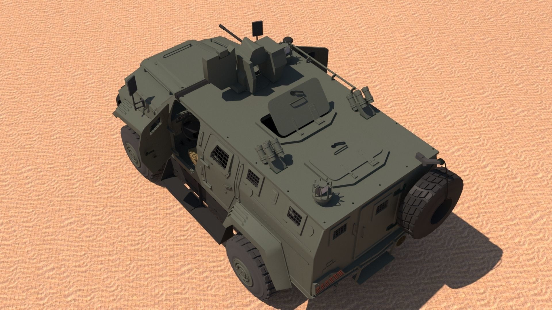 Ejder Yalcin - Armored  Military 3D model_3