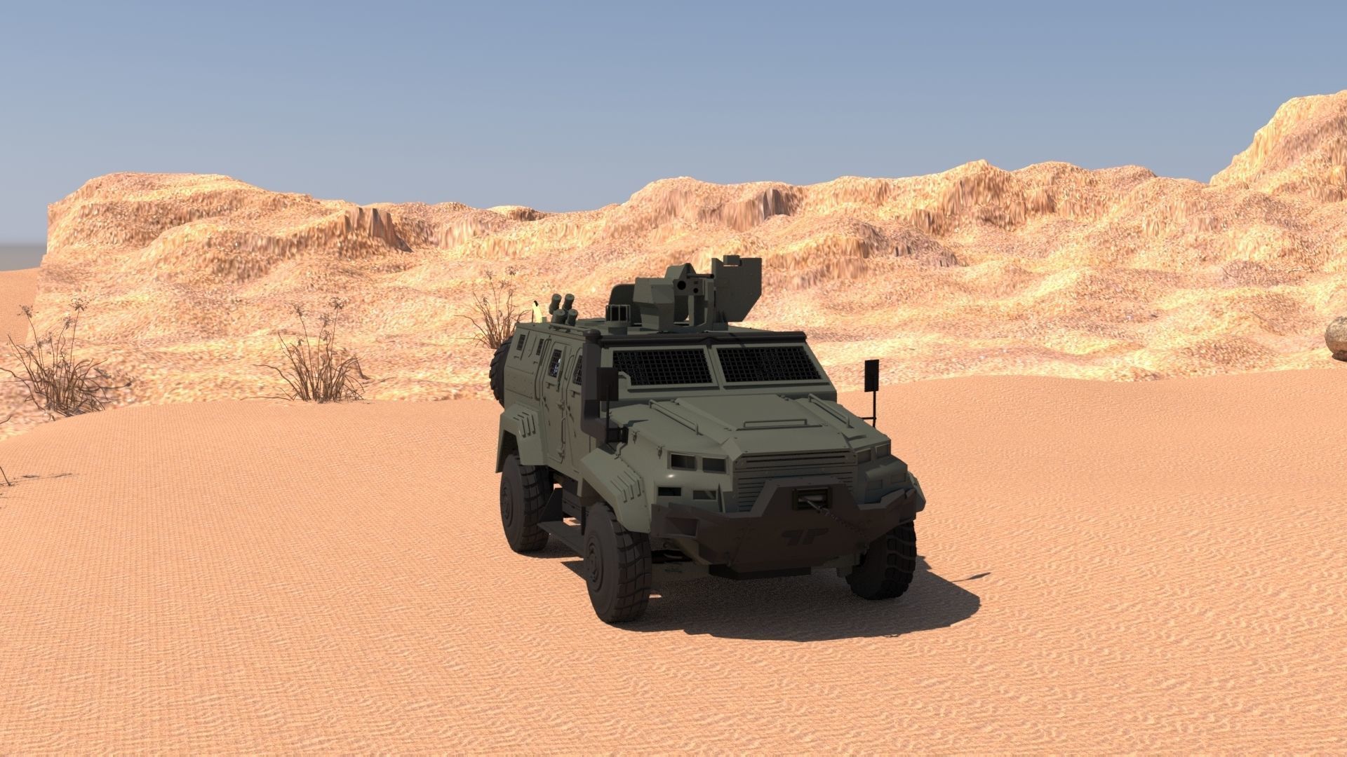 Ejder Yalcin - Armored  Military 3D model_6