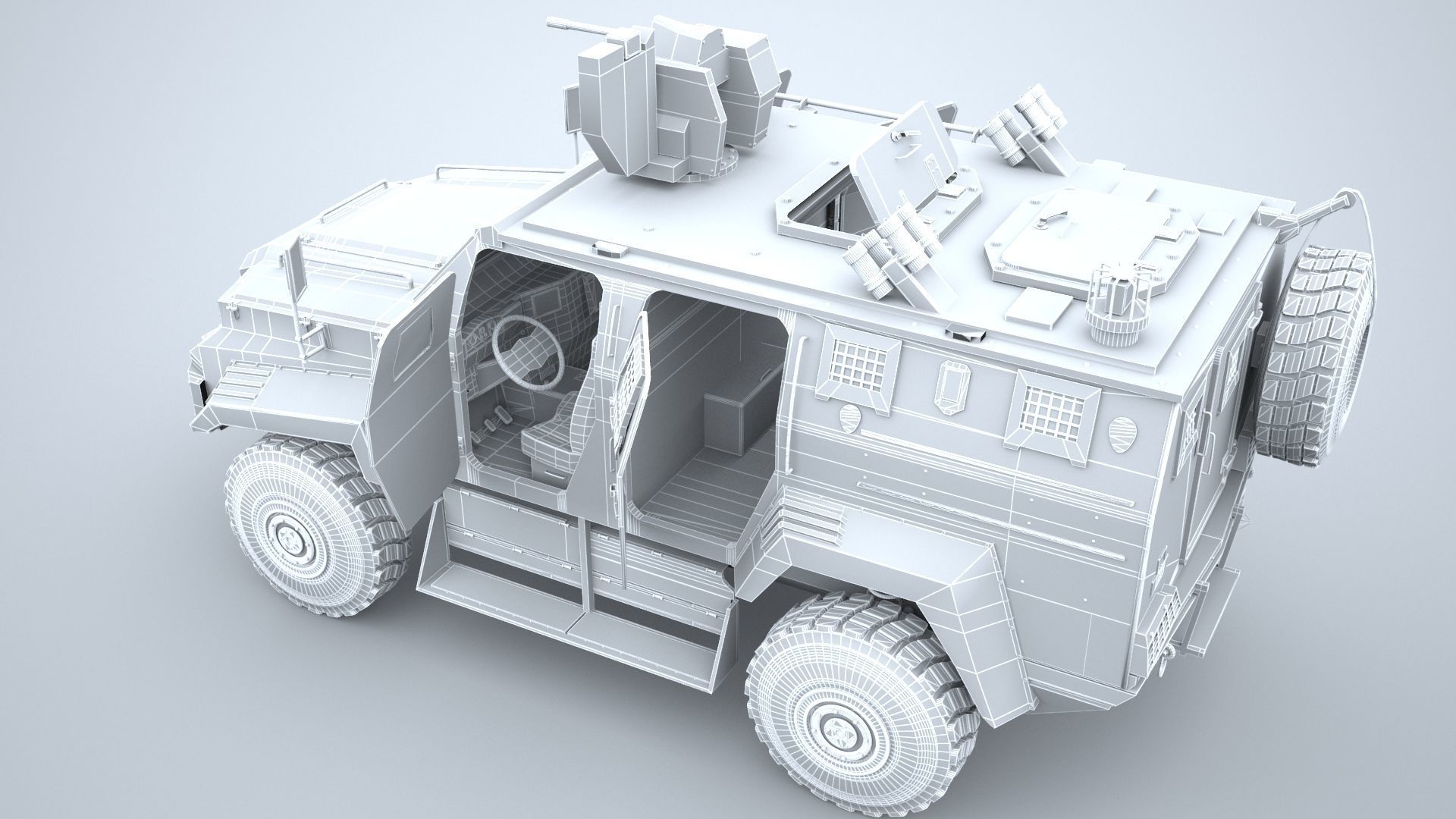 Ejder Yalcin - Armored  Military 3D model_9