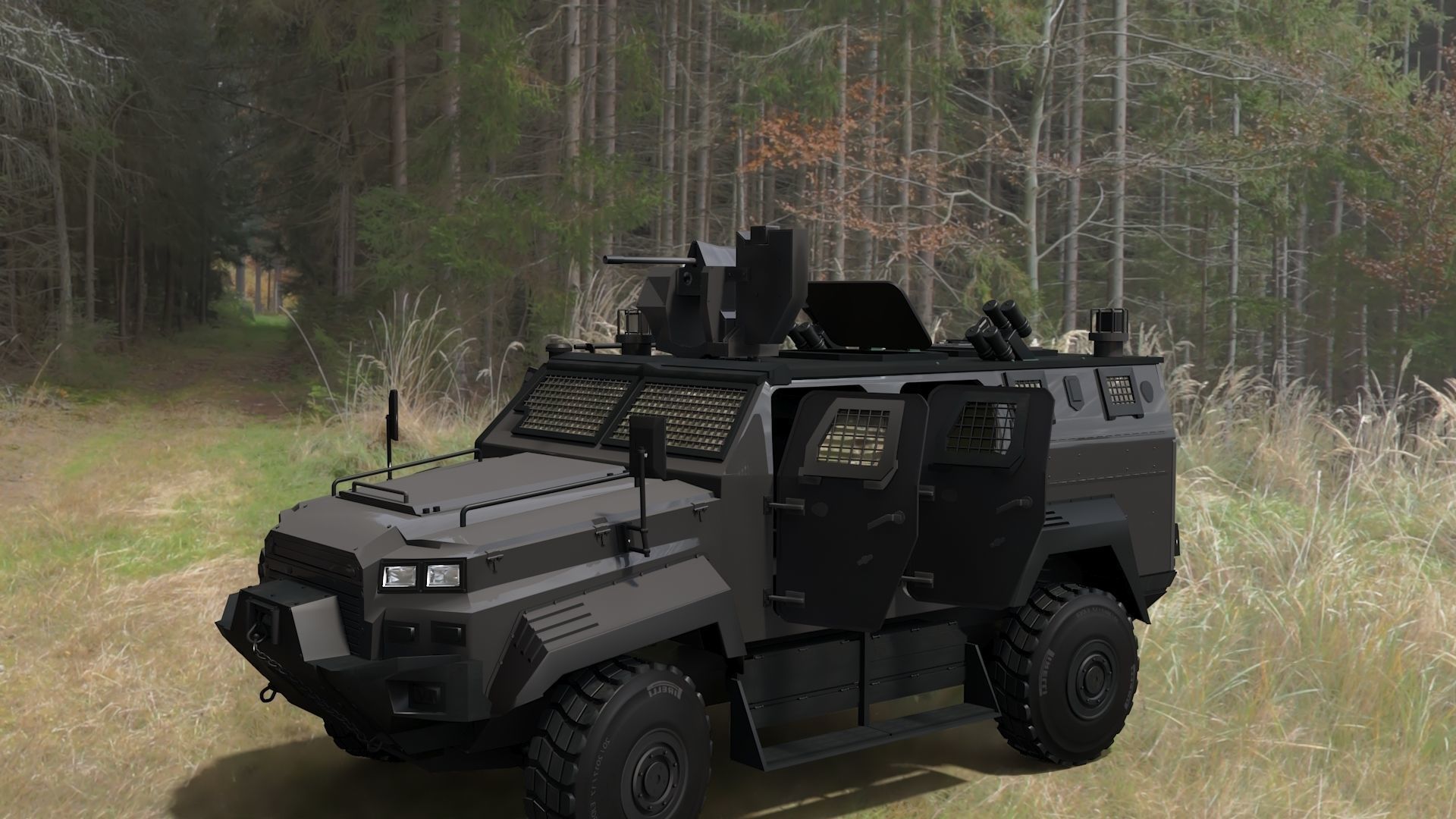 Ejder Yalcin - Armored  Military 3D model_7