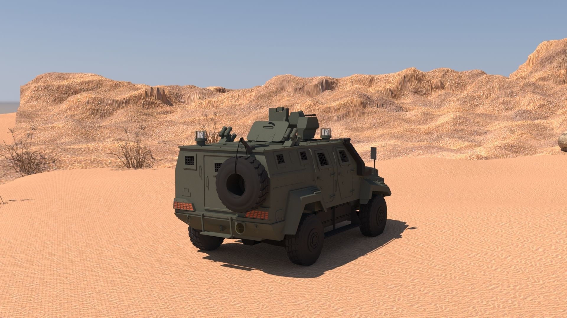 Ejder Yalcin - Armored  Military 3D model_4