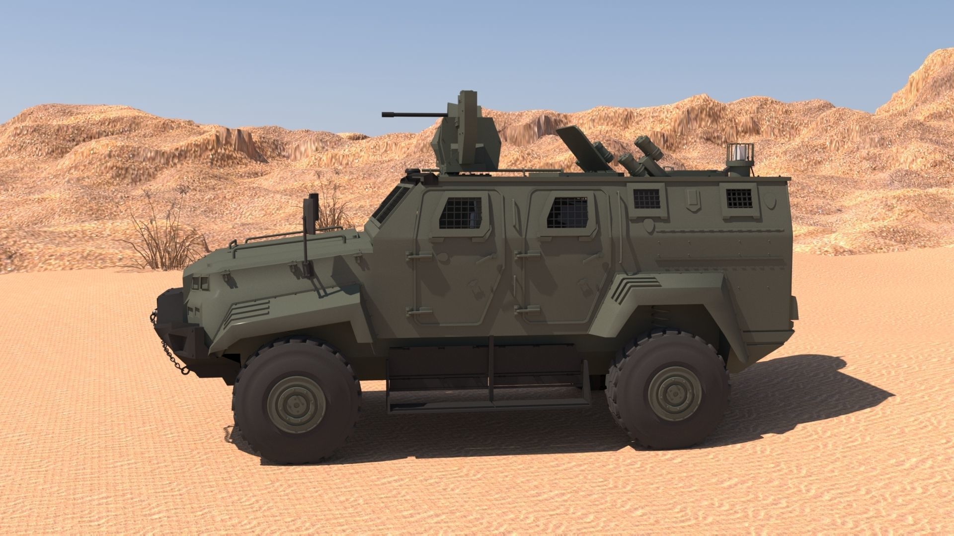 Ejder Yalcin - Armored  Military 3D model_5