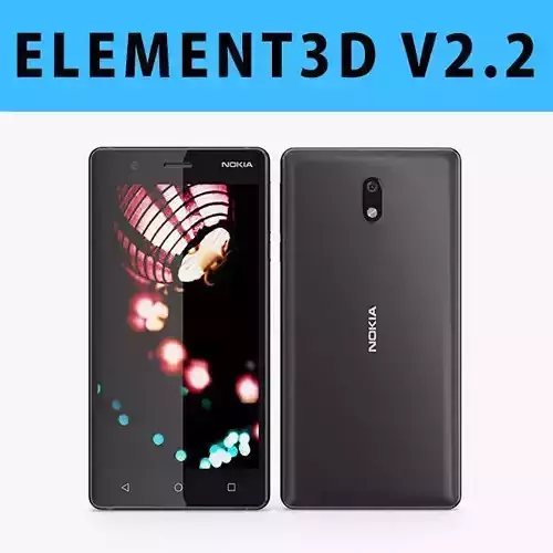E3D - Nokia 3 Black Model 3D model