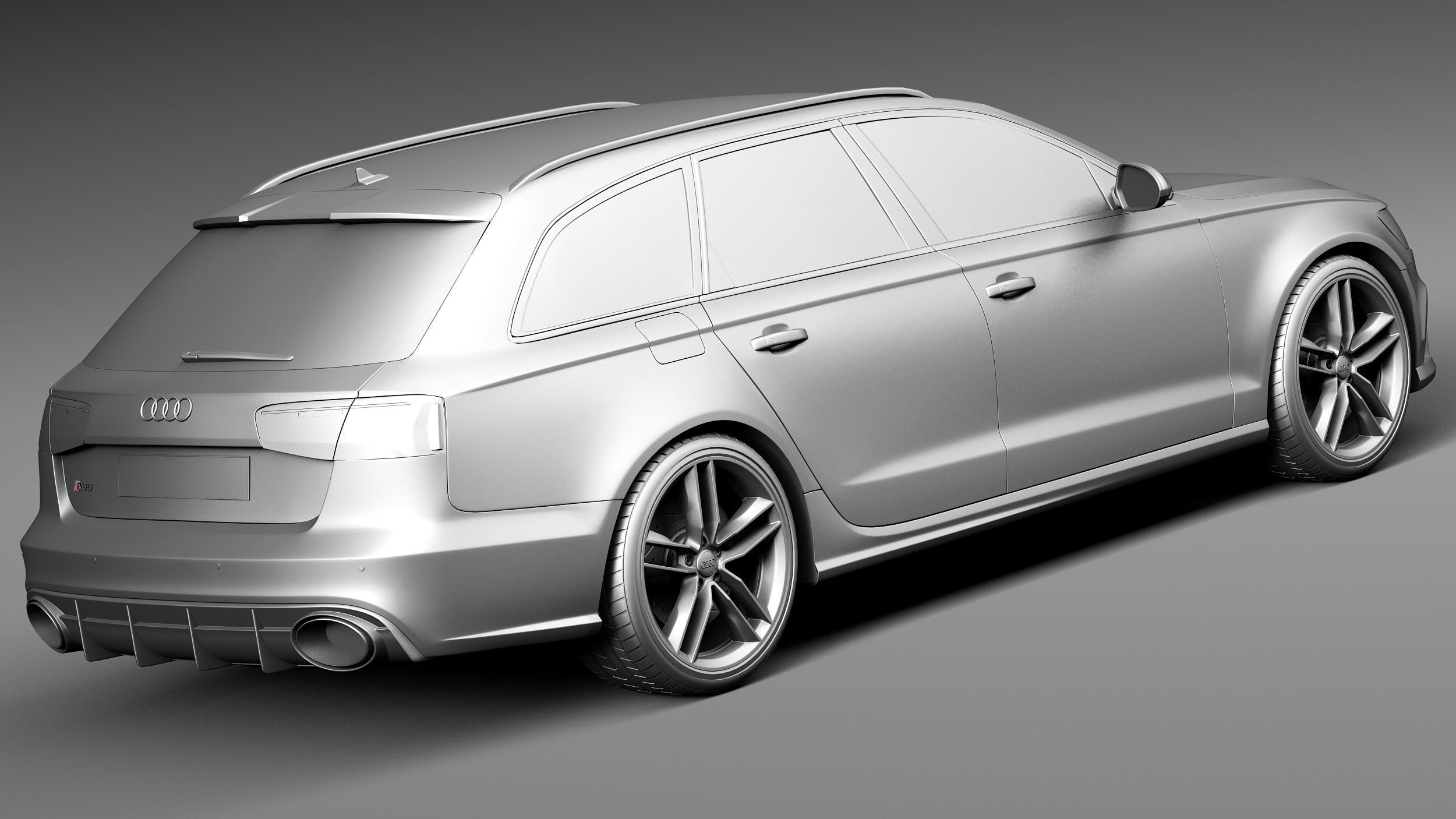Audi RS6 Avant 2015 3D model_12