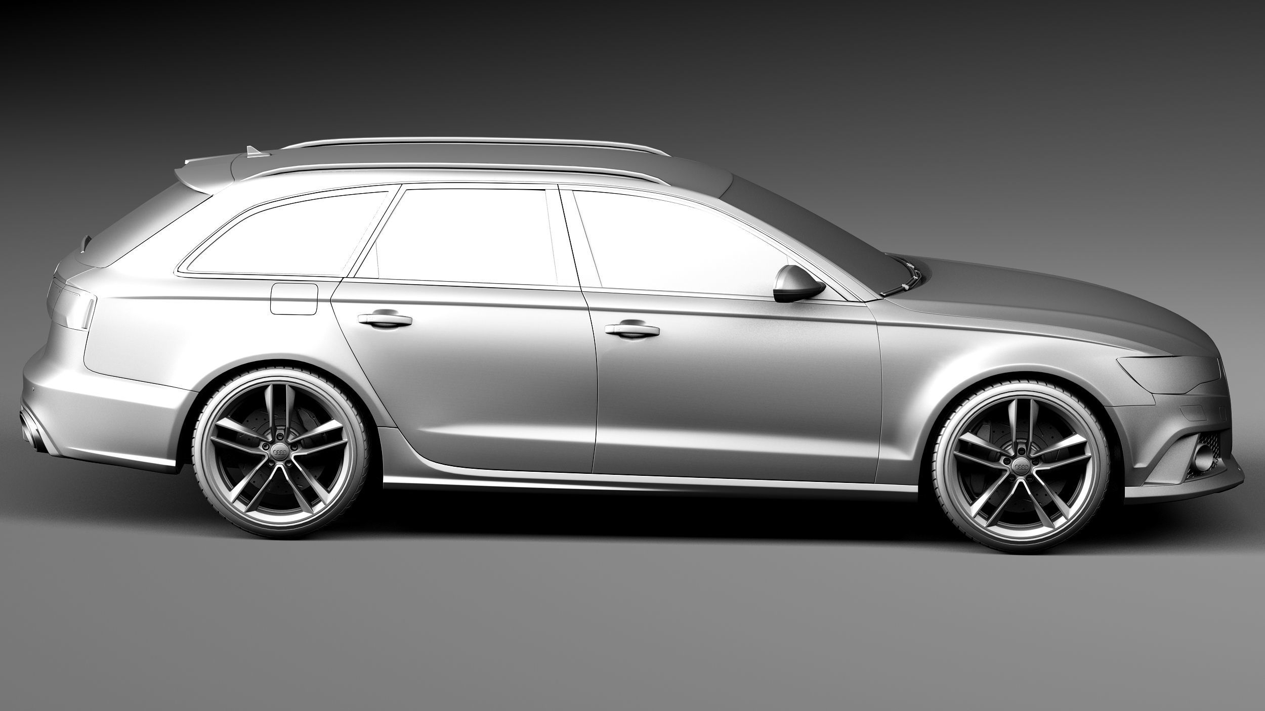 Audi RS6 Avant 2015 3D model_14