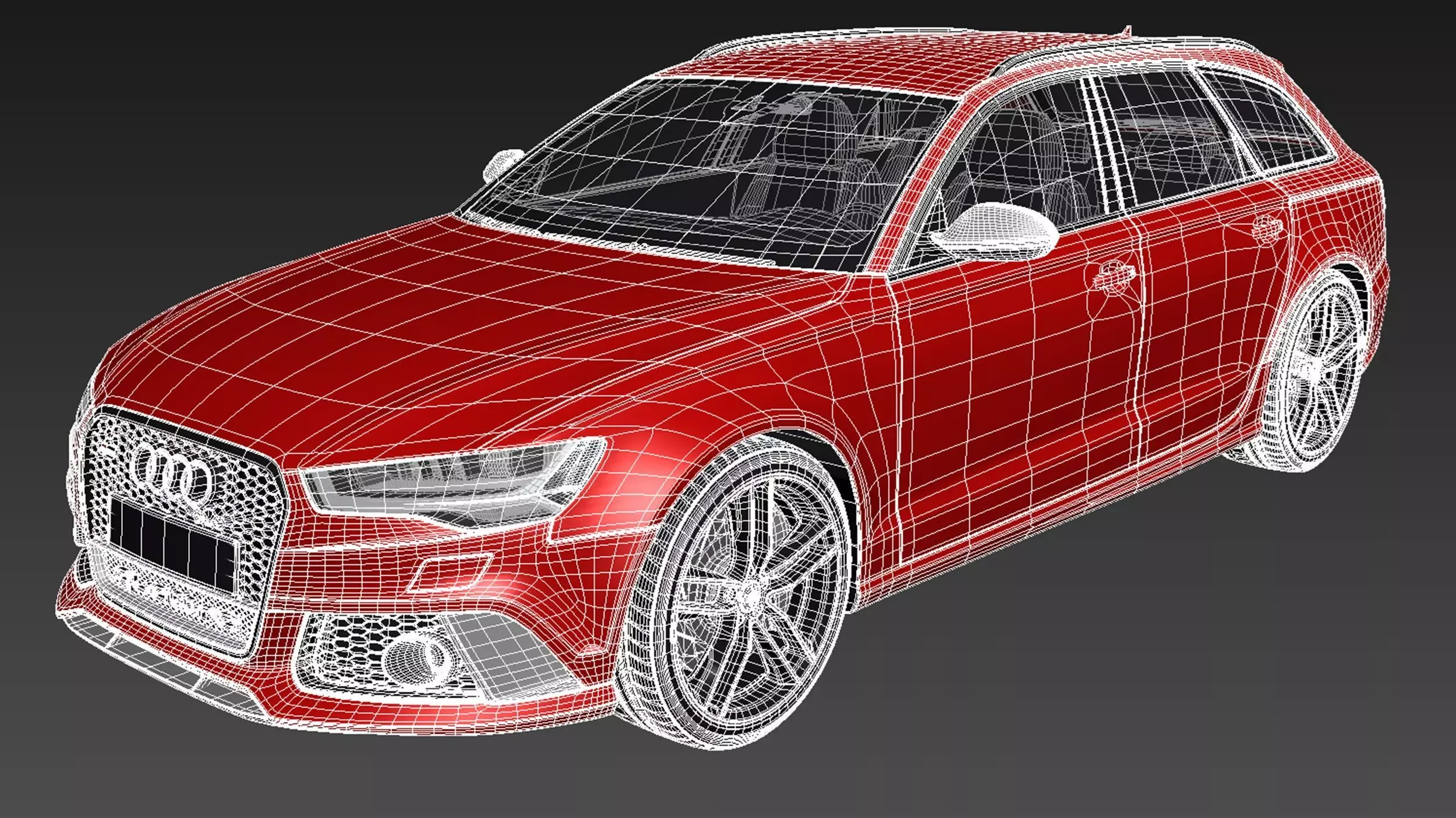 Audi RS6 Avant 2015 3D model_16