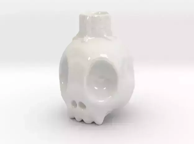 Skull Toon Candle Holder 3D print model