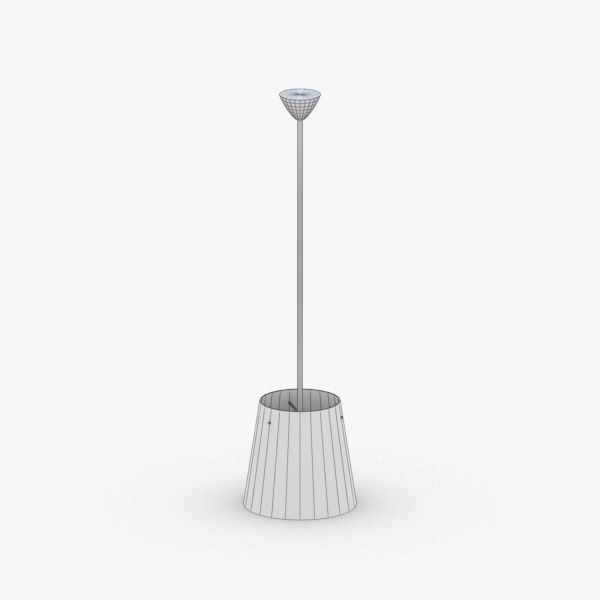 1485 - Hanging Lamp Low-poly 3D model_2
