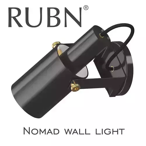 Nomad wall light Low-poly 3D model