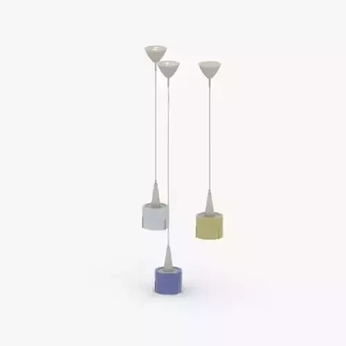 1491 - Chandelier Lamp Low-poly 3D model