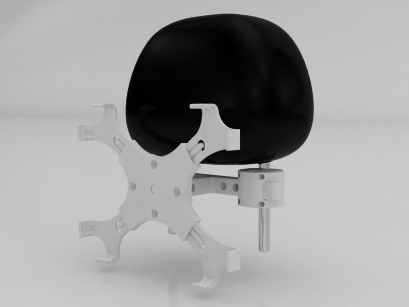 Ipad Holder for Car Seat Headrest 3D print model_1