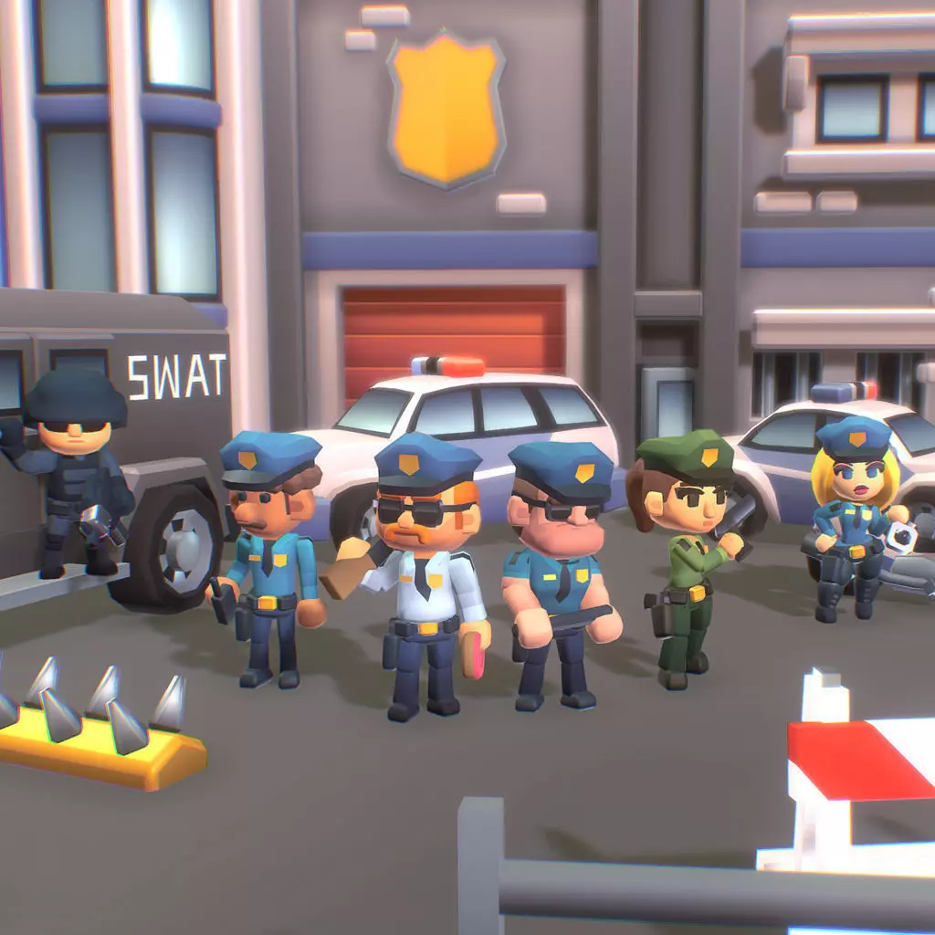 Police Station - Proto Series Low-poly 3D model_0