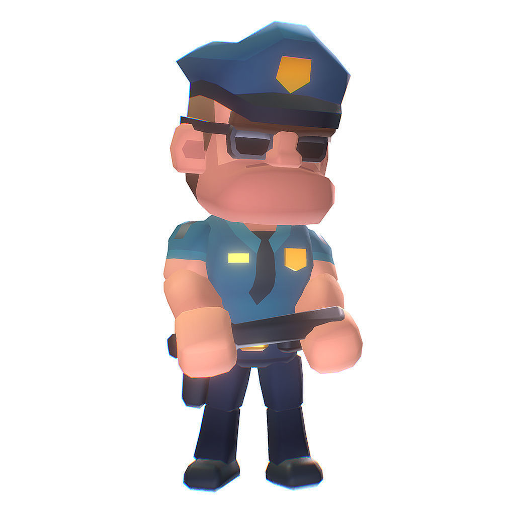 Police Station - Proto Series Low-poly 3D model_8