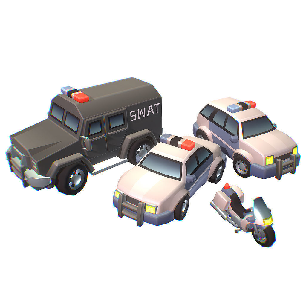 Police Station - Proto Series Low-poly 3D model_13