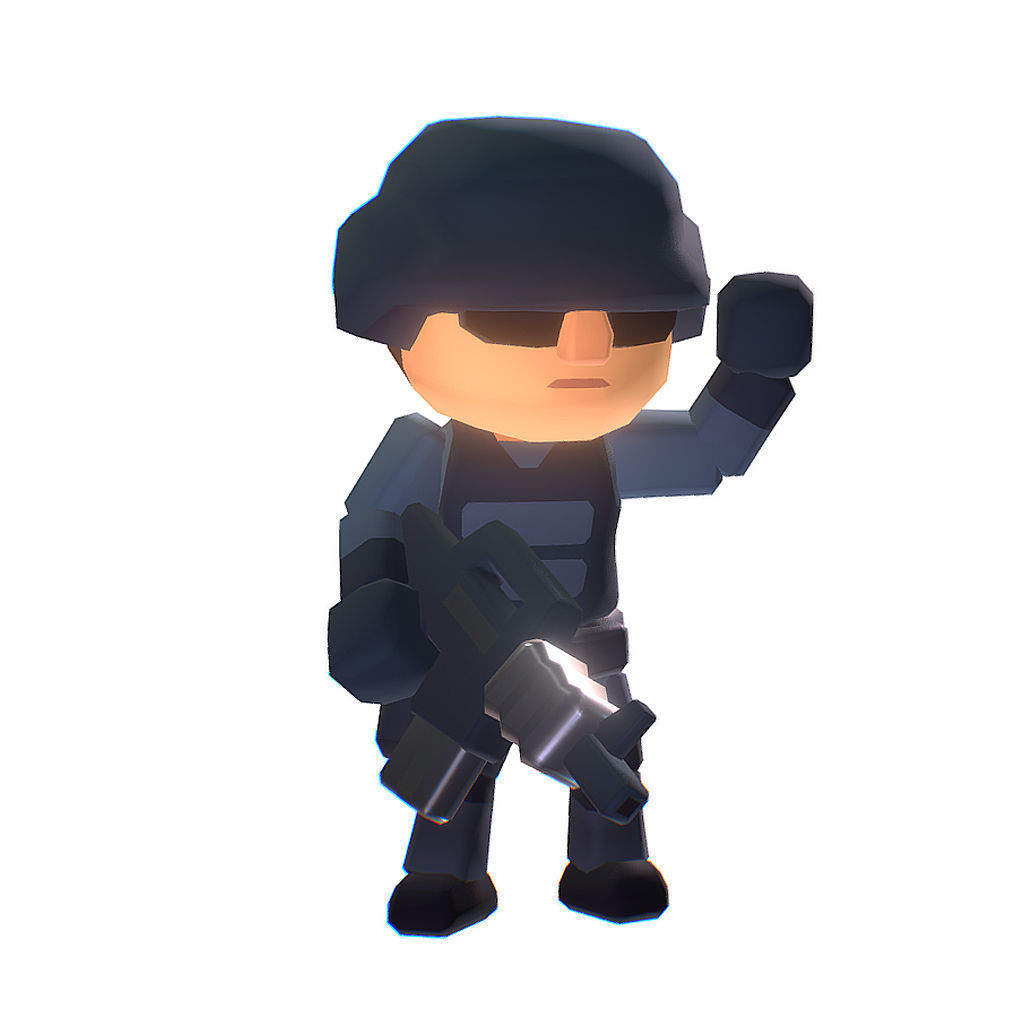 Police Station - Proto Series Low-poly 3D model_12