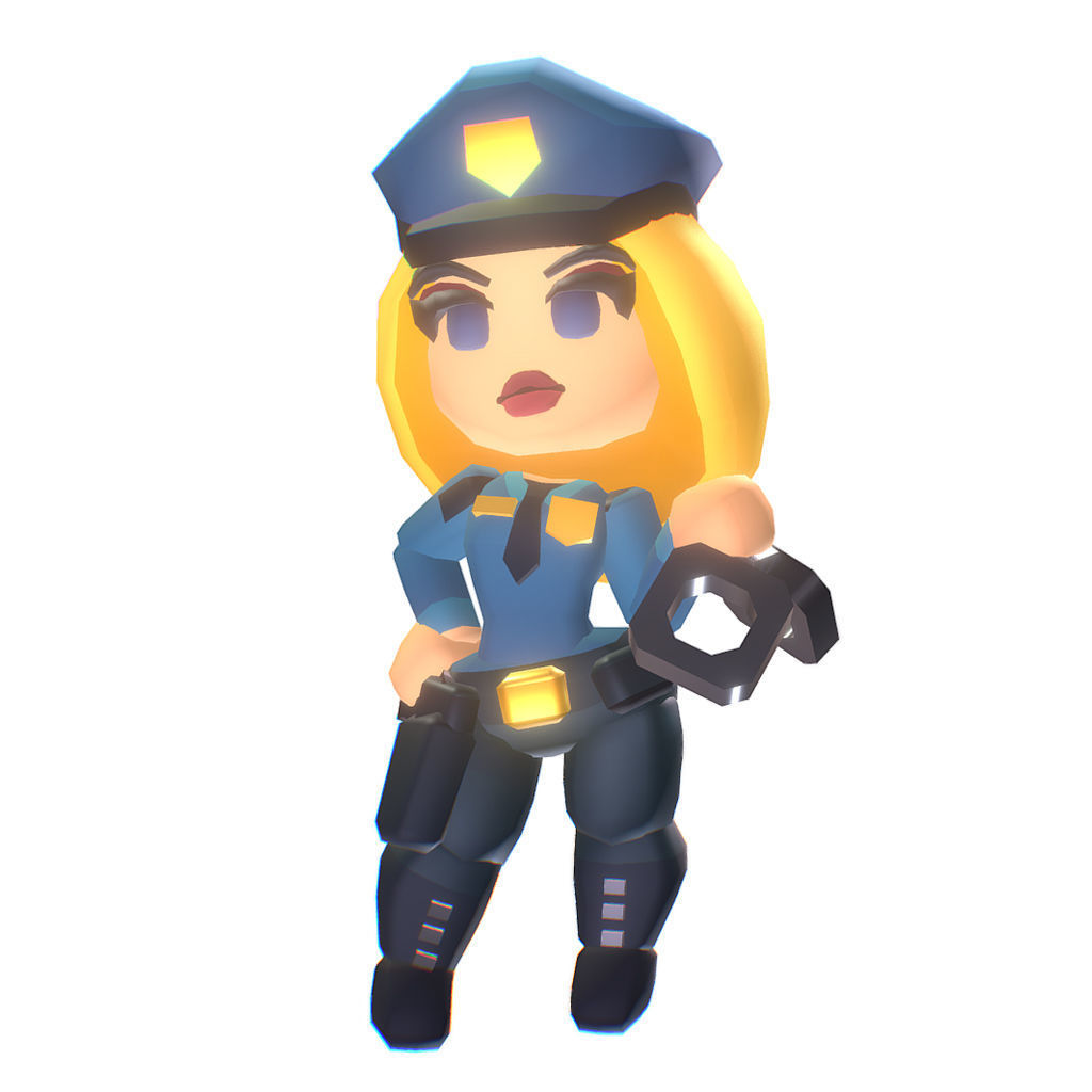 Police Station - Proto Series Low-poly 3D model_10