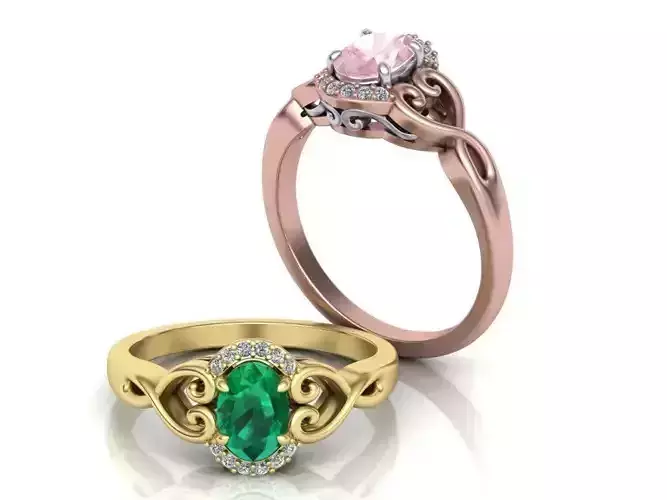 Oval cut engagement ring from pinterest 