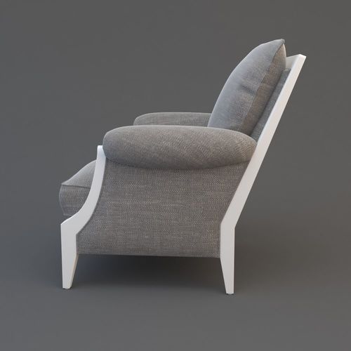 Armchair 3D model 4