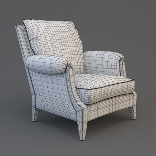 Armchair 3D model 6