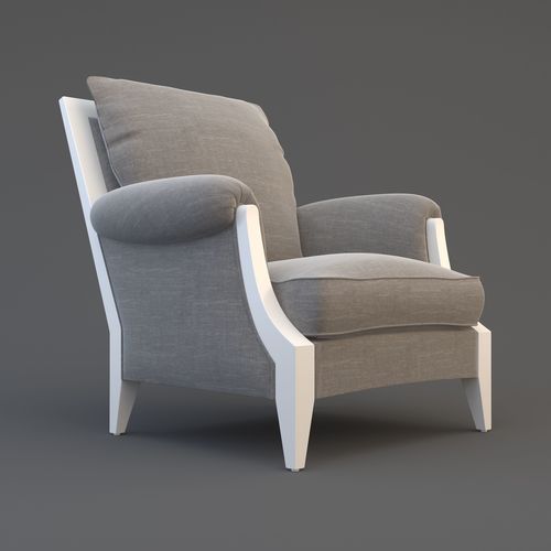 Armchair 3D model 2