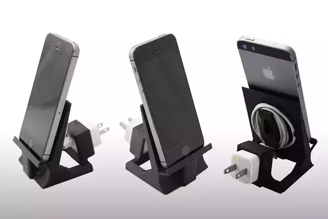 iPhone 5 6 or iPad Mini Stand with speaker cut out 3D print model