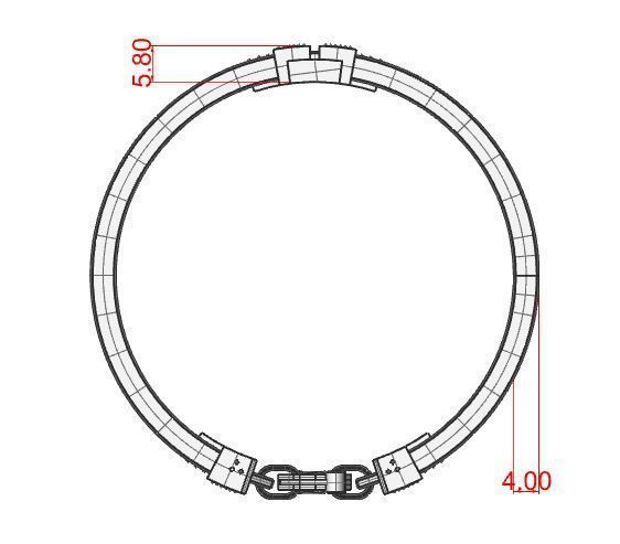Bracelet with rubber 3D print model_11