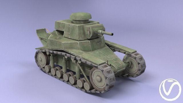 MC-1 USSR Toon Tank -Big- Free low-poly 3D model_2