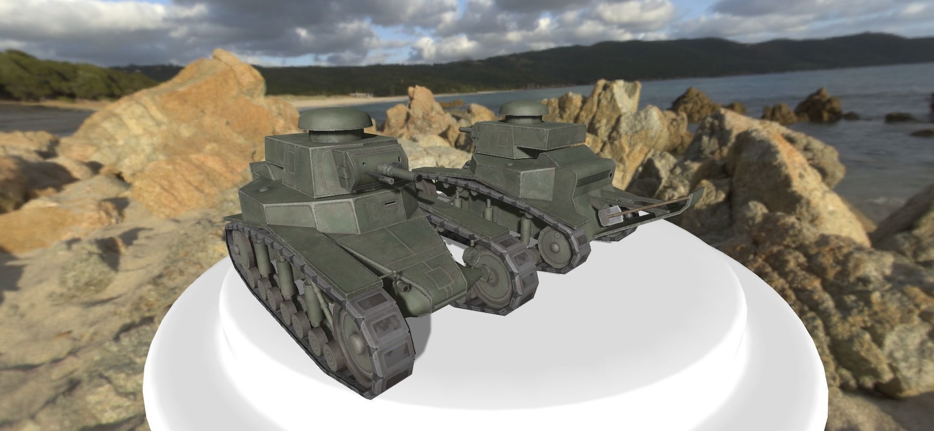 MC-1 USSR Toon Tank -Big- Free low-poly 3D model_3