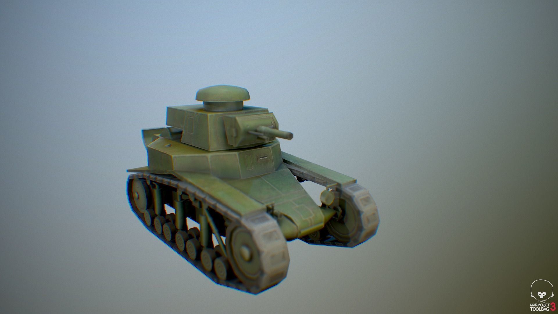 MC-1 USSR Toon Tank -Big- Free low-poly 3D model_1