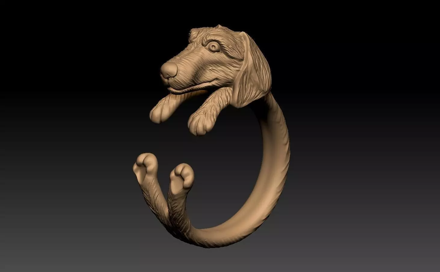 DOG RING 3D print model_0