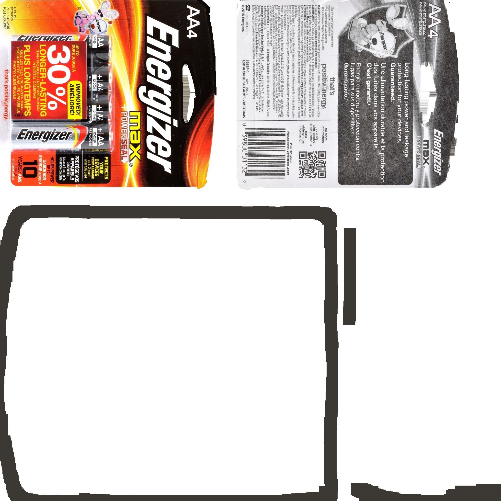 battery pack of energizer batteries on table Low-poly 3D model_16