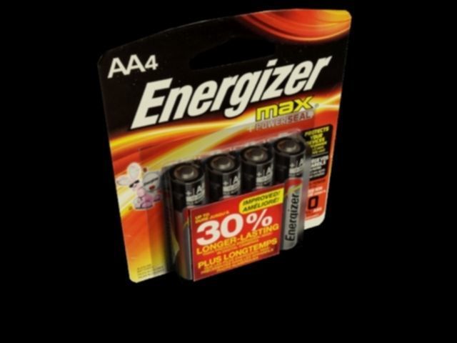 battery pack of energizer batteries on table Low-poly 3D model_15