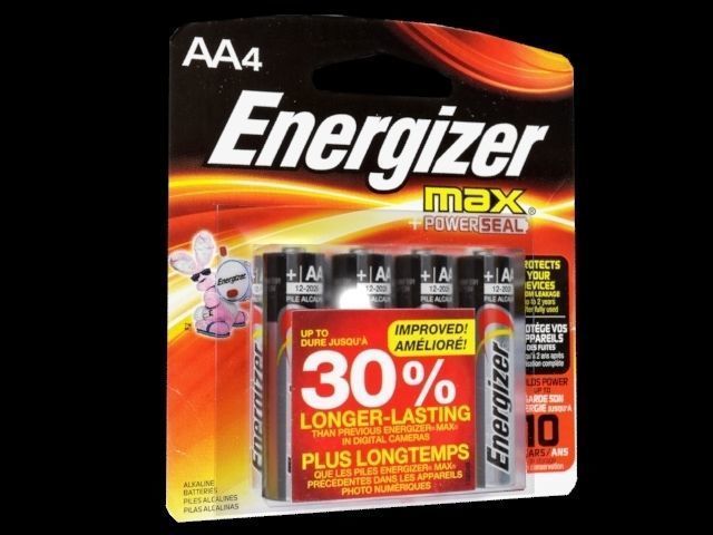 battery pack of energizer batteries on table Low-poly 3D model
