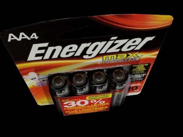 battery pack of energizer batteries on table Low-poly 3D model_4