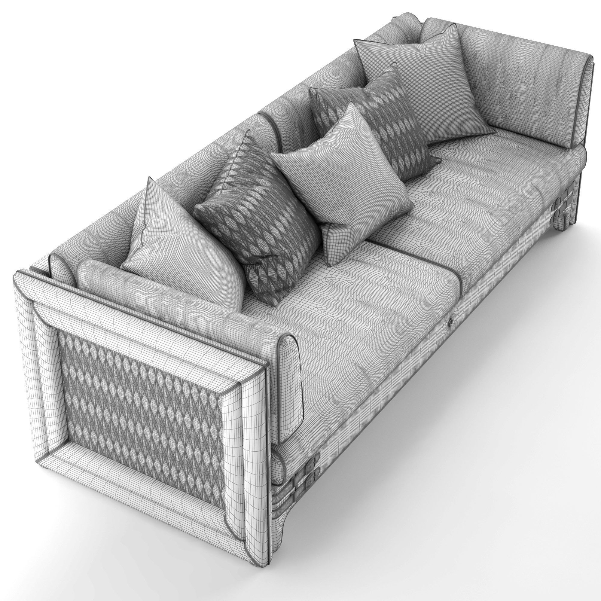 Turri numero tre sofa  3D model_2