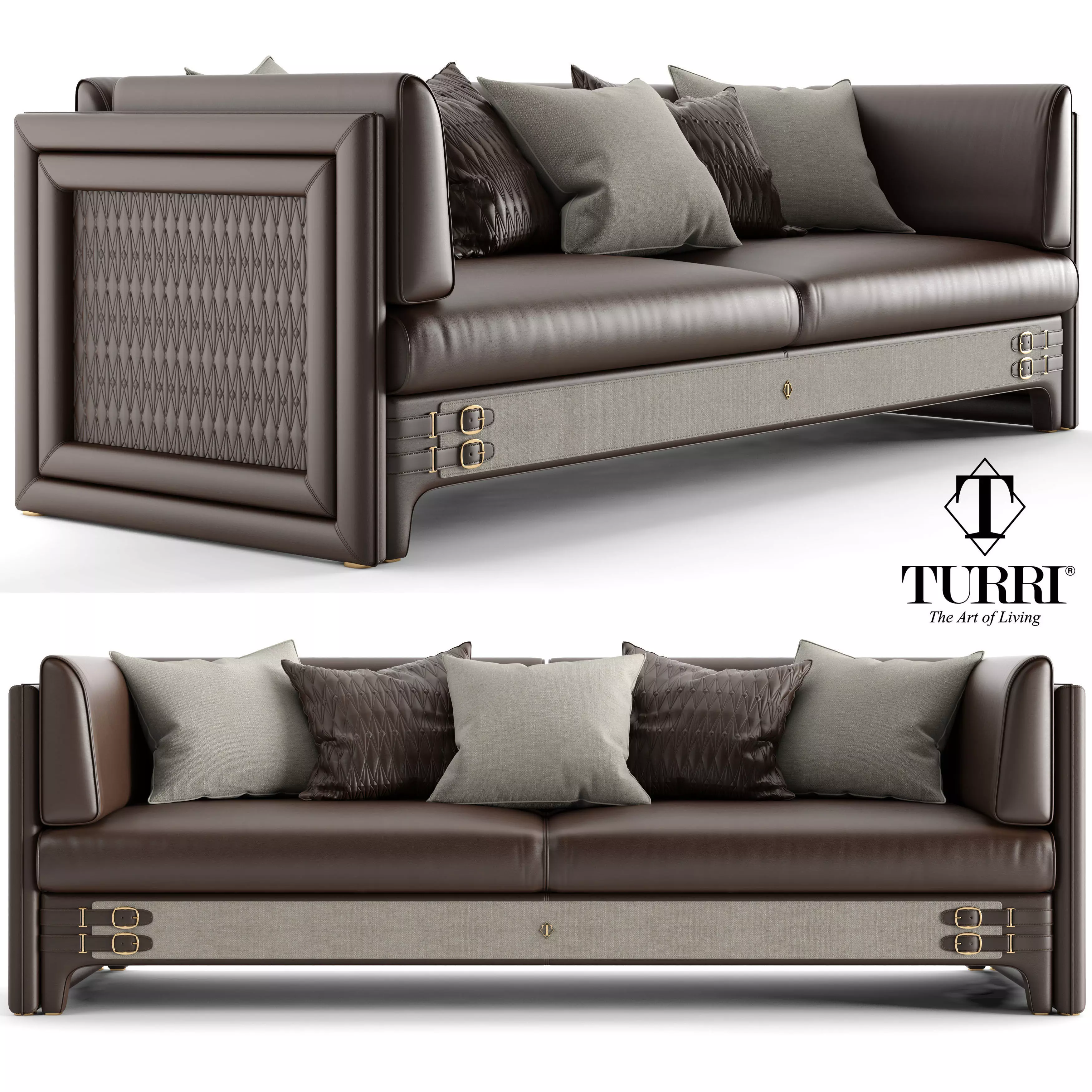 Turri numero tre sofa  3D model_0