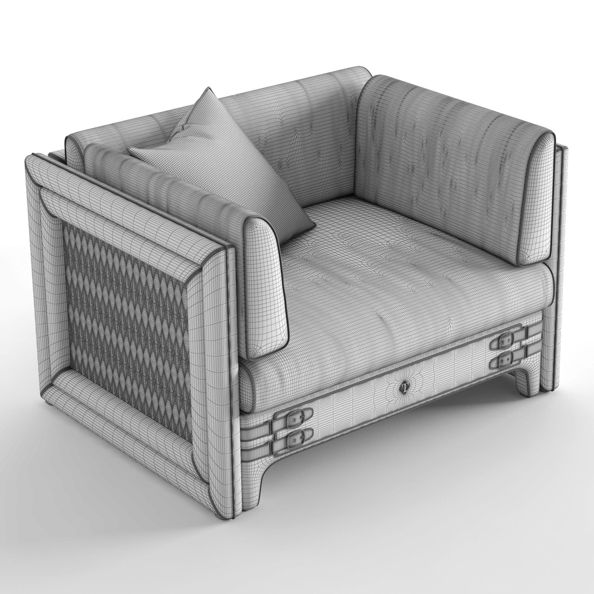 Turri numero tre armchair 3D model_3