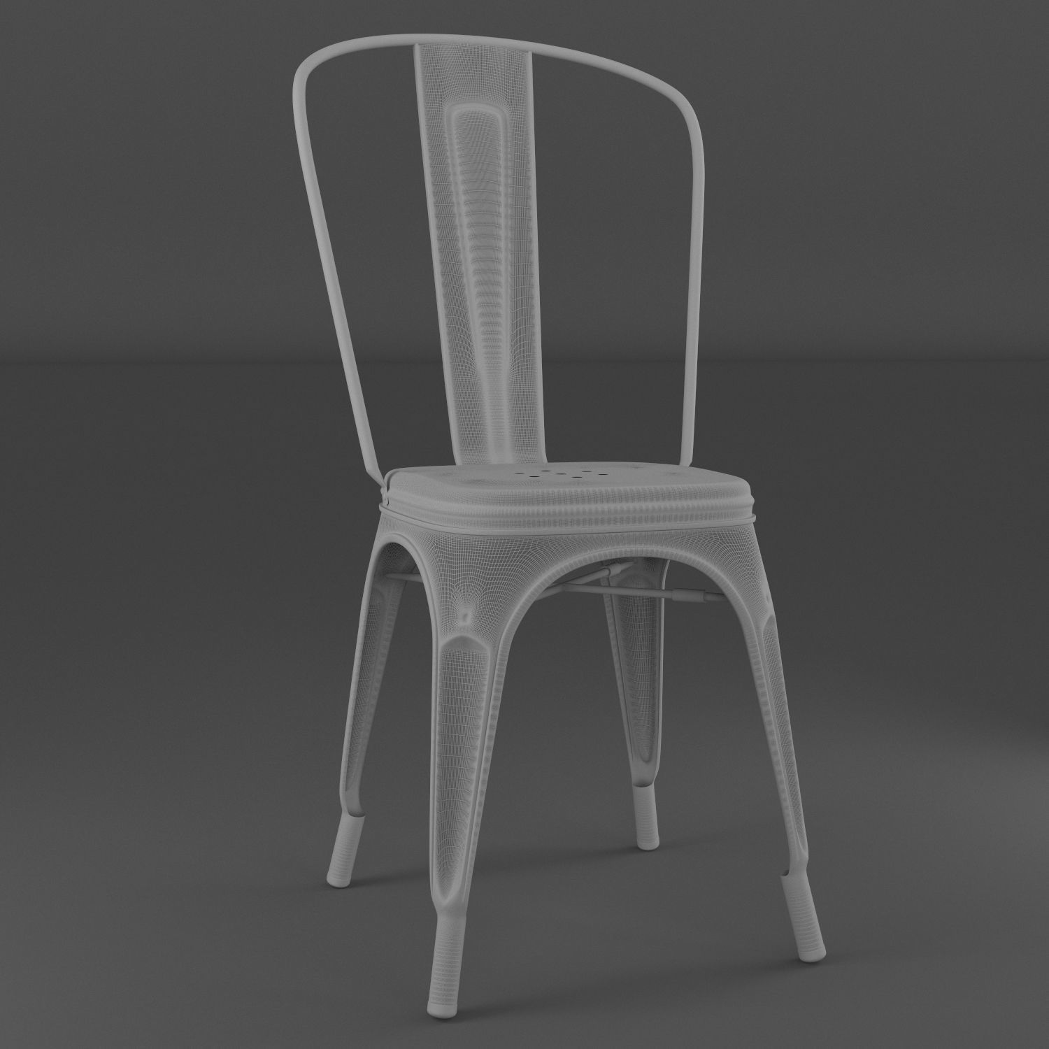 Tolix A chair 3D model_12