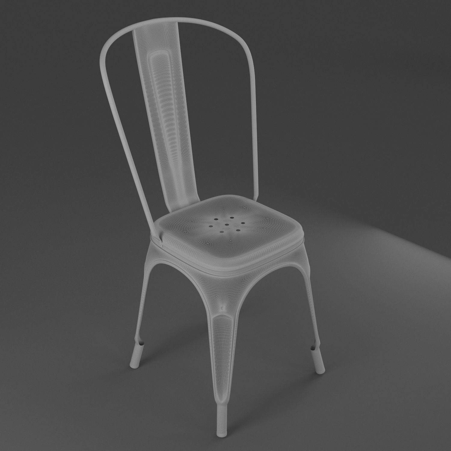 Tolix A chair 3D model_10