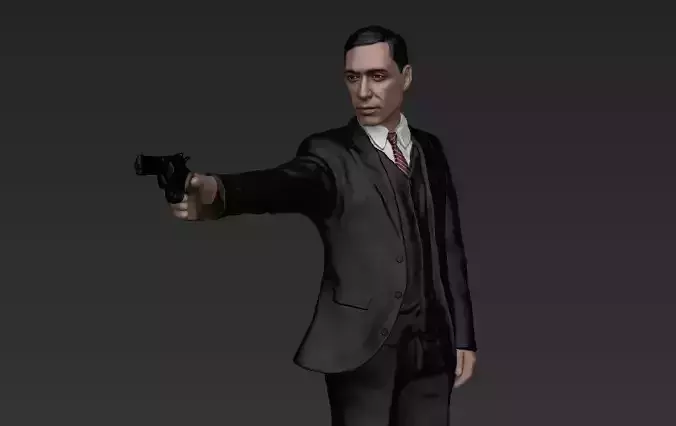 Al Pacino Michael Corleone Godfather full color 3D printing 3D print model