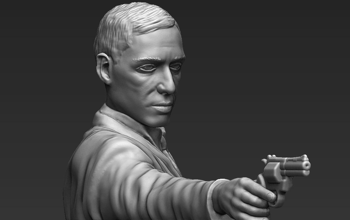 Al Pacino Michael Corleone Godfather full color 3D printing 3D print model_45